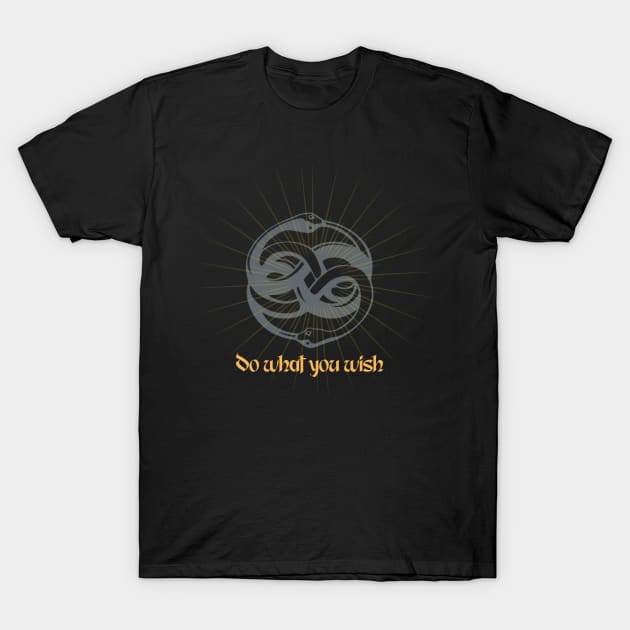 Do What You Wish Auryn Orobourous T-Shirt by Space Cadet Tees